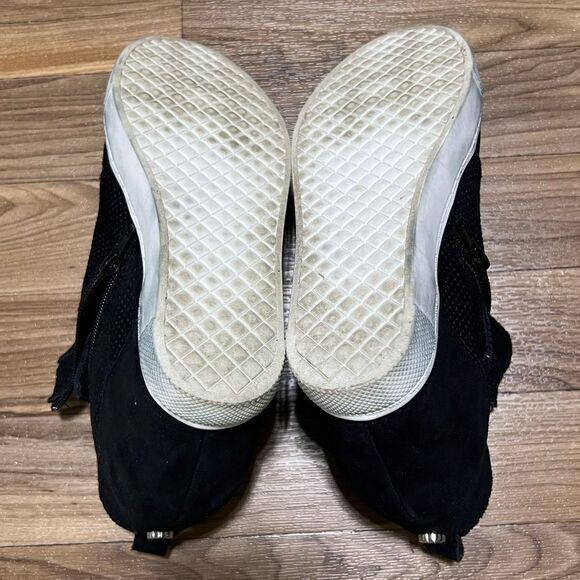 Steve Madden Women’s Size 8 Flavy Hidden Wedge Ankle‎ Bootie Black Suede - Picture 11 of 12